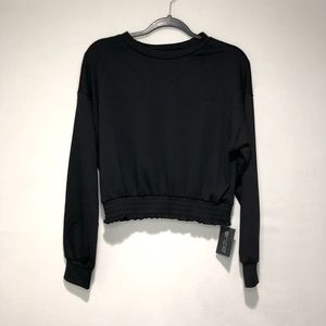ONZIE Black Divine Crop Sweater Top